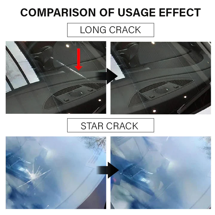 Comparison of crack repair effect